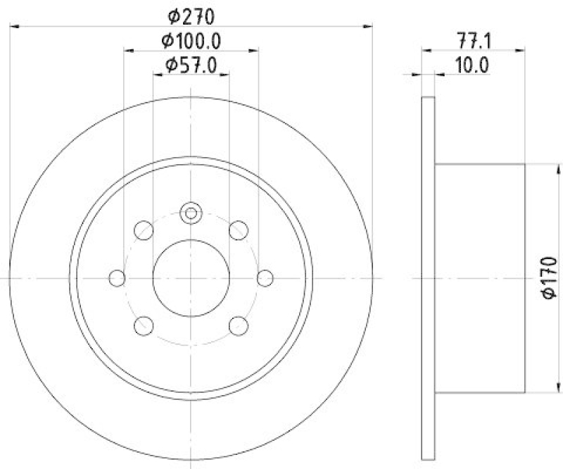 HELLA 8DD 355 102-481 Bremsscheibe f&uuml;r OPEL