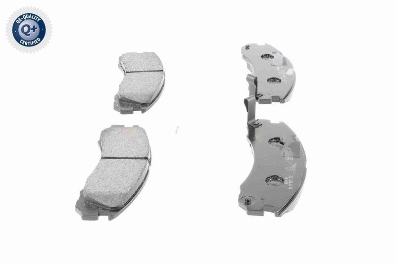 ACKOJA A37-0023 Bremsbelagsatz, Scheibenbremse Vorderachse - Akebono, mit Akustischer V f&uuml;r MITSUBISHI