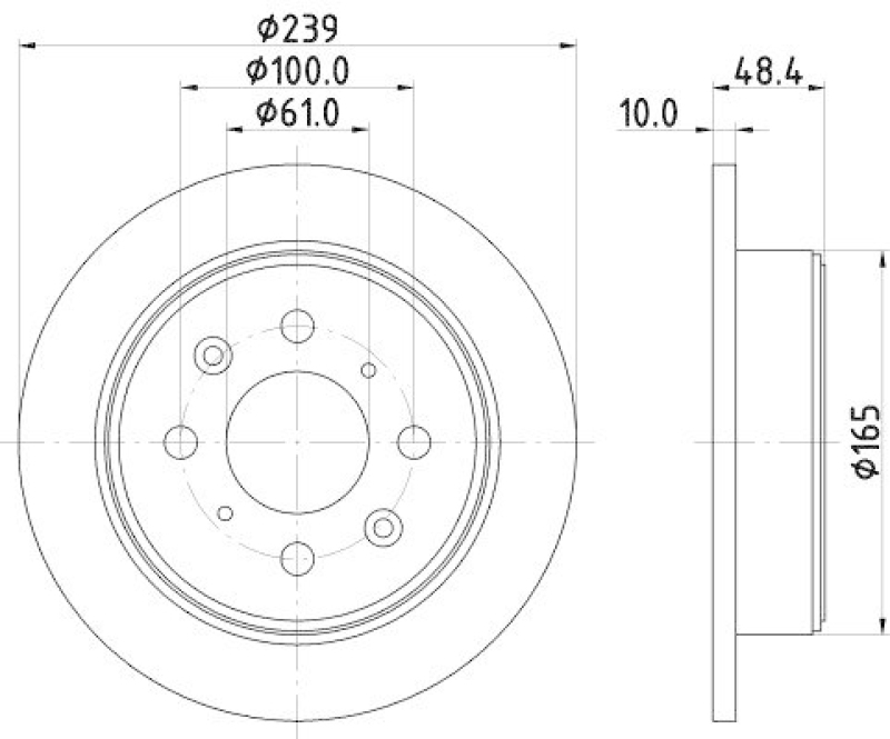 HELLA 8DD 355 103-111 Bremsscheibe f&uuml;r HONDA/ROVER/MG