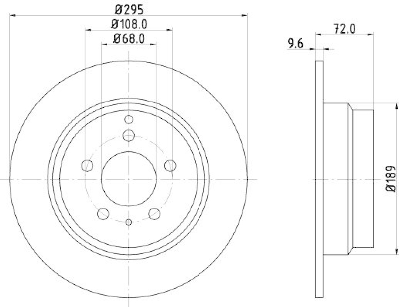 HELLA 8DD 355 103-701 Bremsscheibe f&uuml;r VOLVO