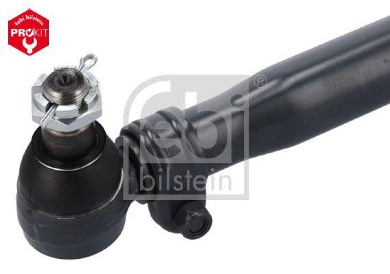 FEBI BILSTEIN 06082 Lenkstange mit Kronenmuttern und Splinten, vom Lenkgetriebe zur 1. Vorderachse f&uuml;r Scania