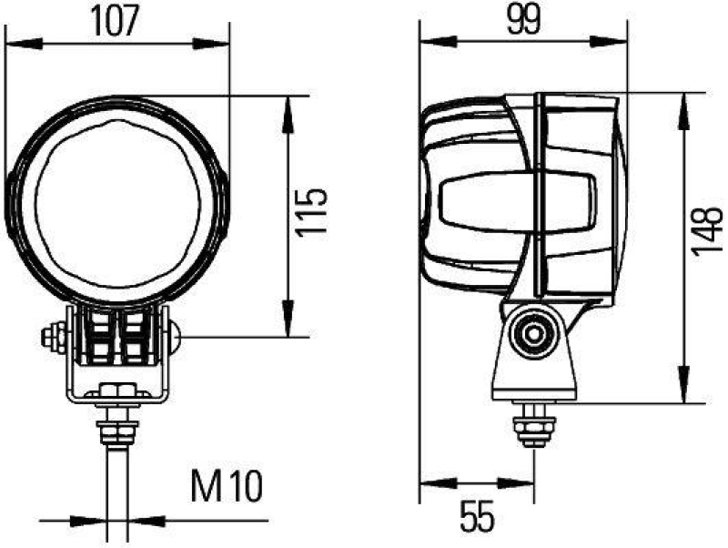 HELLA 1G0 996 263-031 AScheinwerfer Modul 90 LED