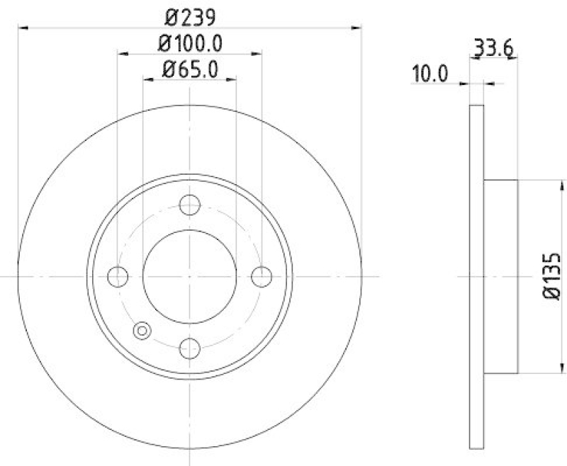 HELLA 8DD 355 104-191 Bremsscheibe f&uuml;r VW/SEAT