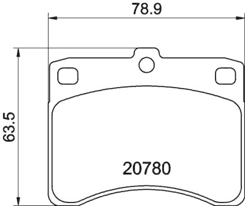HELLA 8DB 355 005-671 Bremsbelagsatz, Scheibenbremsbelag f&uuml;r DAIHATSU/PIAGGIO
