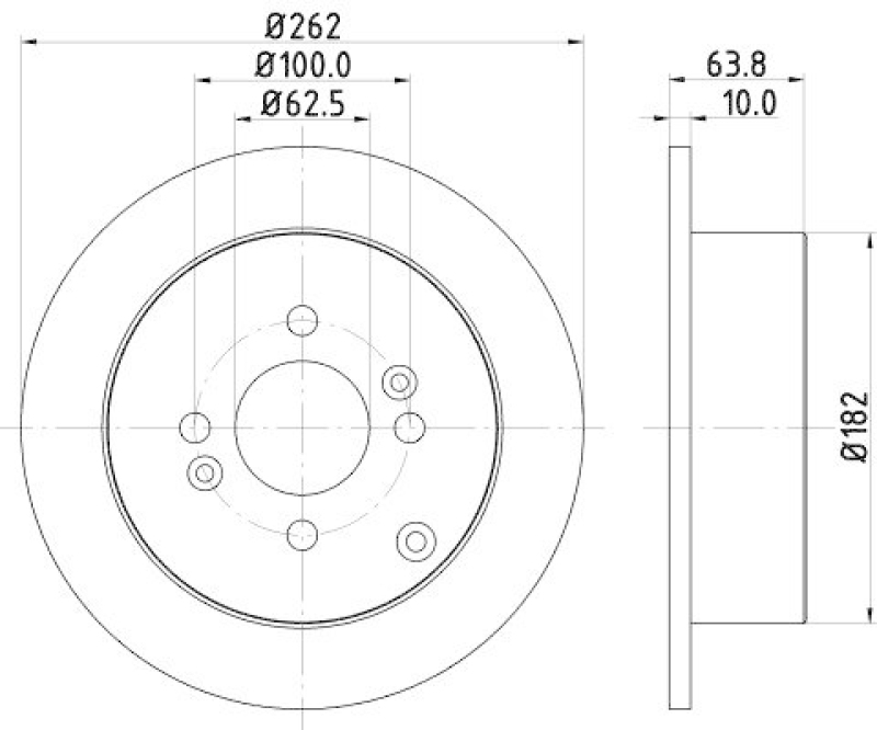 HELLA 8DD 355 118-851 Bremsscheibe f&uuml;r HYUNDAI/KIA