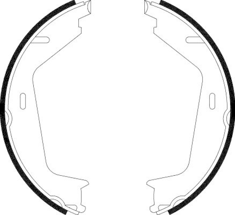 HELLA 8DA 355 050-591 Bremsbackensatz für VOLVO