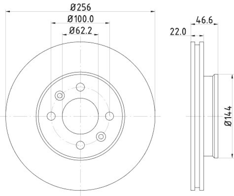 HELLA 8DD 355 119-011 Bremsscheibe f&uuml;r HYUNDAI/KIA