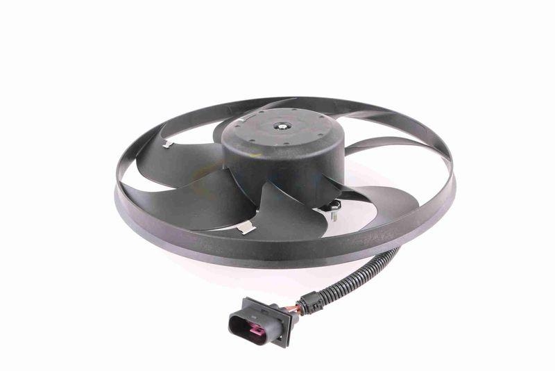 VEMO V15-01-1847 Elektromotor, K&uuml;hlerl&uuml;fter Stecker: 3 Anschl&uuml;sse 300/60W 345 mm f&uuml;r VW