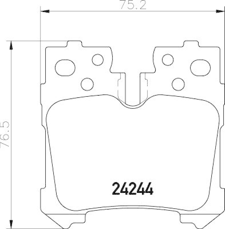 HELLA 8DB 355 006-651 Bremsbelagsatz, Scheibenbremsbelag f&uuml;r LEXUS LS (UVF4/USF4)