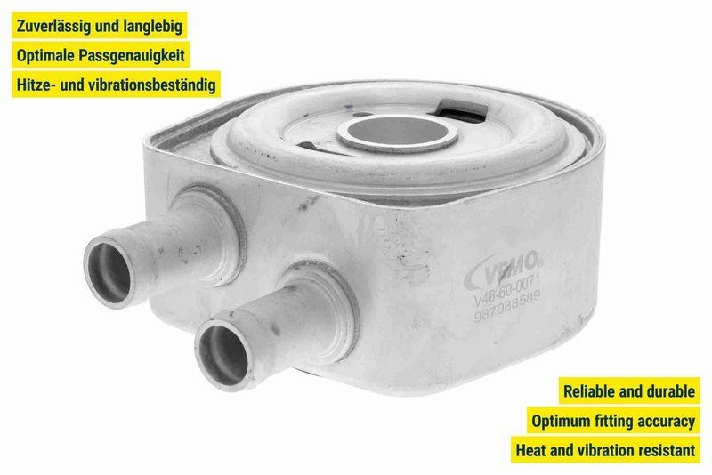 VEMO V46-60-0071 Ölkühler, Motoröl mit Dichtung für RENAULT