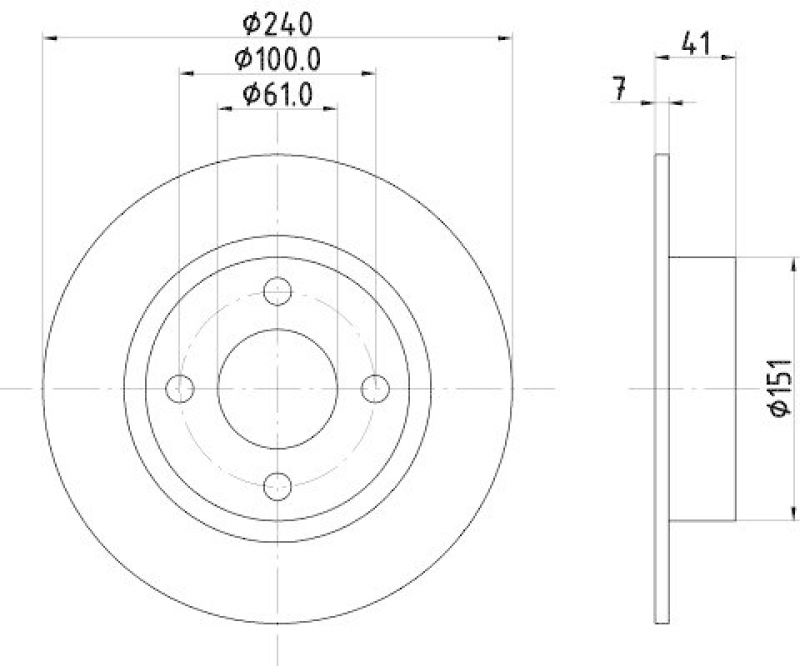 HELLA 8DD 355 106-461 Bremsscheibe f&uuml;r NISSAN MICRA II (K11)
