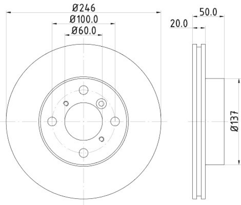 HELLA 8DD 355 107-391 Bremsscheibe f&uuml;r SUZUKI