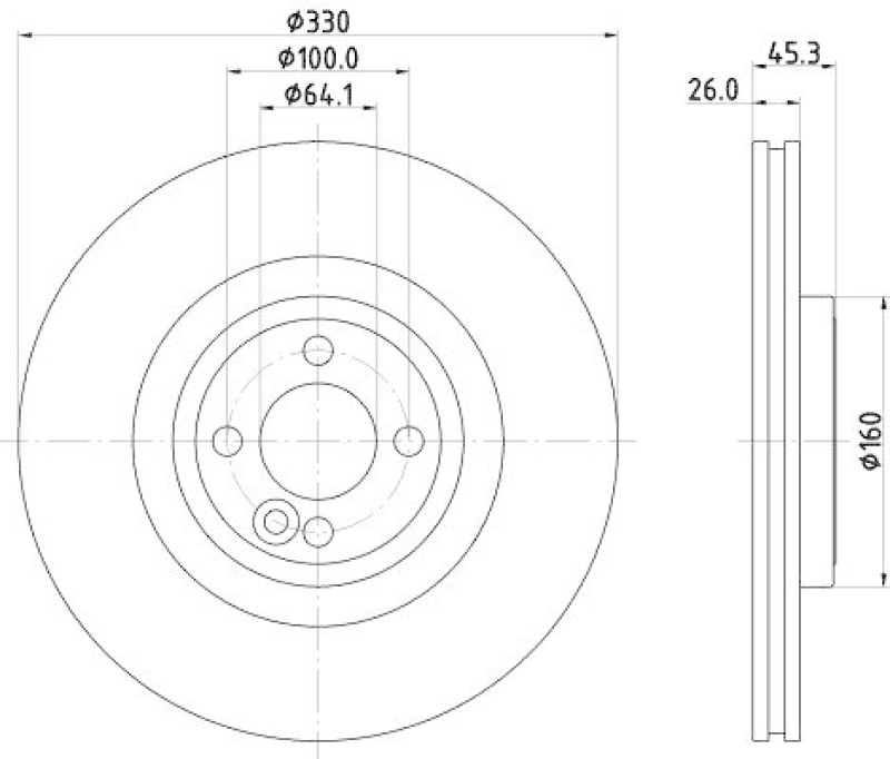 HELLA 8DD 355 122-731 Bremsscheibe f&uuml;r MINI MINI (R56)