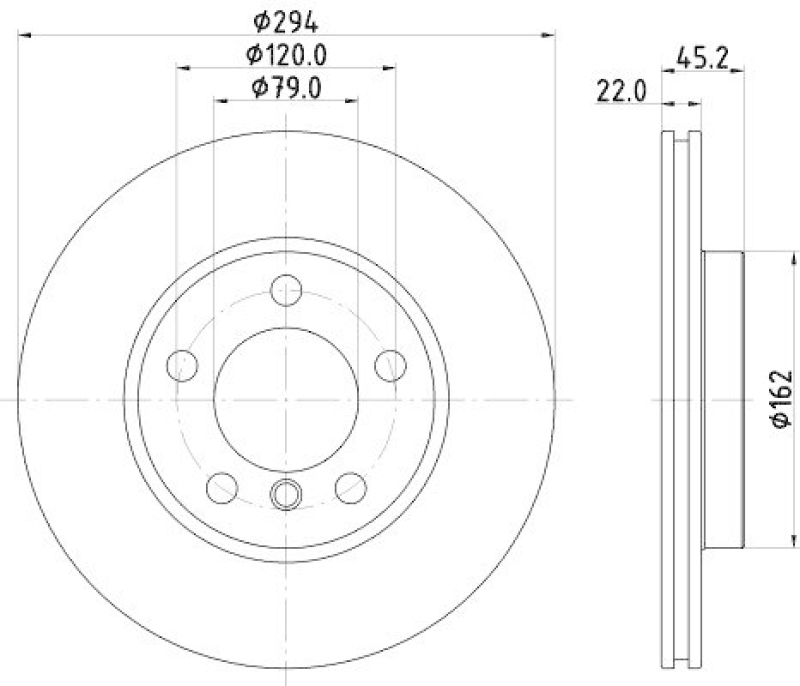 HELLA 8DD 355 122-931 Bremsscheibe f&uuml;r MINI