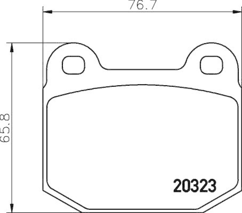 HELLA 8DB 355 009-061 Bremsbelagsatz, Scheibenbremsbelag f&uuml;r OPEL