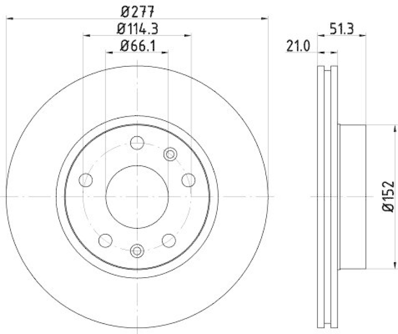 HELLA 8DD 355 108-901 Bremsscheibe für LANDROVER
