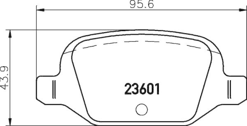 HELLA 8DB 355 009-551 Bremsbelagsatz, Scheibenbremsbelag f&uuml;r FIAT/LANCIA/ABARTH