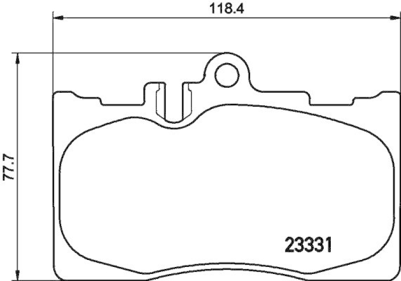 HELLA 8DB 355 009-861 Bremsbelagsatz, Scheibenbremsbelag f&uuml;r LEXUS LS (UCF30)