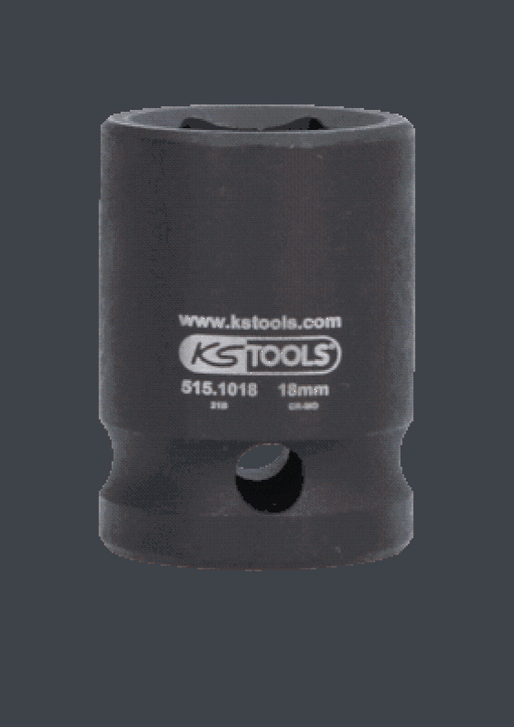 KS TOOLS 515.1018-E 1/2" Sechskant-Kraft-Stecknuss