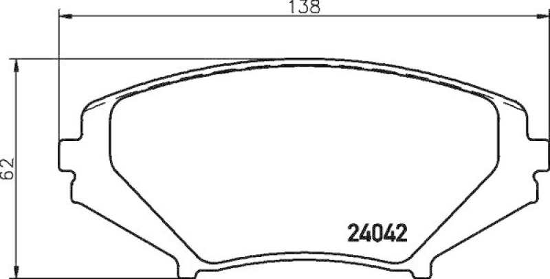 HELLA 8DB 355 010-881 Bremsbelagsatz, Scheibenbremsbelag f&uuml;r MAZDA RX 8 (SE17)