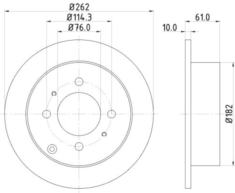 HELLA 8DD 355 110-941 Bremsscheibe f&uuml;r HYUNDAI/KIA