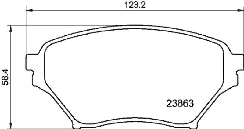 HELLA 8DB 355 010-261 Bremsbelagsatz, Scheibenbremsbelag f&uuml;r MAZDA MX-5 II (NB)