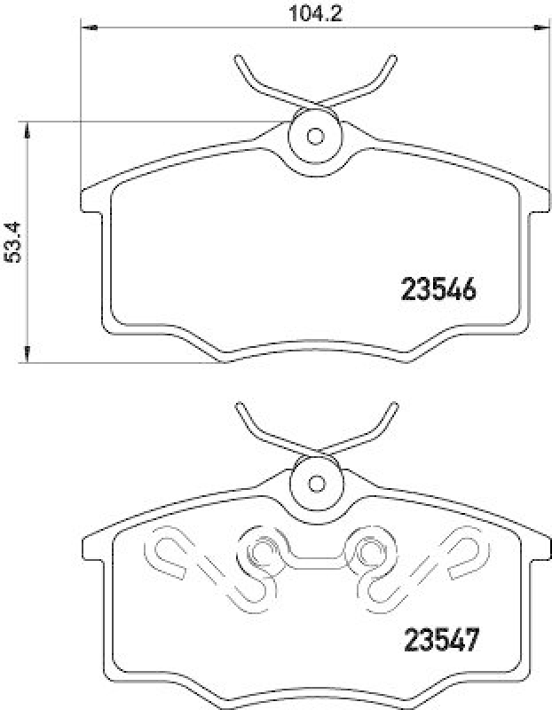 HELLA 8DB 355 010-371 Bremsbelagsatz, Scheibenbremsbelag f&uuml;r VW