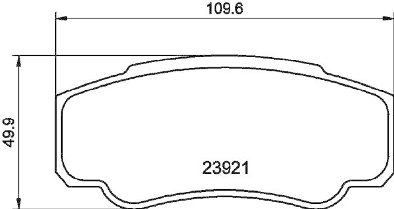 HELLA 8DB 355 010-411 Bremsbelagsatz, Scheibenbremsbelag für FIAT/P.S.A