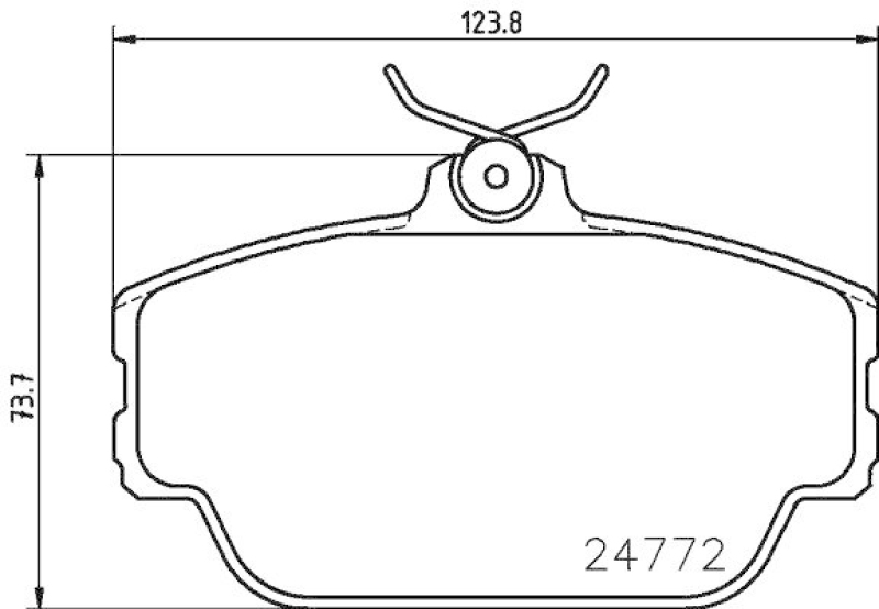 HELLA 8DB 355 014-521 Bremsbelagsatz, Scheibenbremsbelag f&uuml;r FORD AUSTRALIA/FORD USA/.