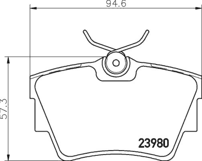 HELLA 8DB 355 010-761 Bremsbelagsatz, Scheibenbremsbelag f&uuml;r OPEL/RENAULT/NISSAN