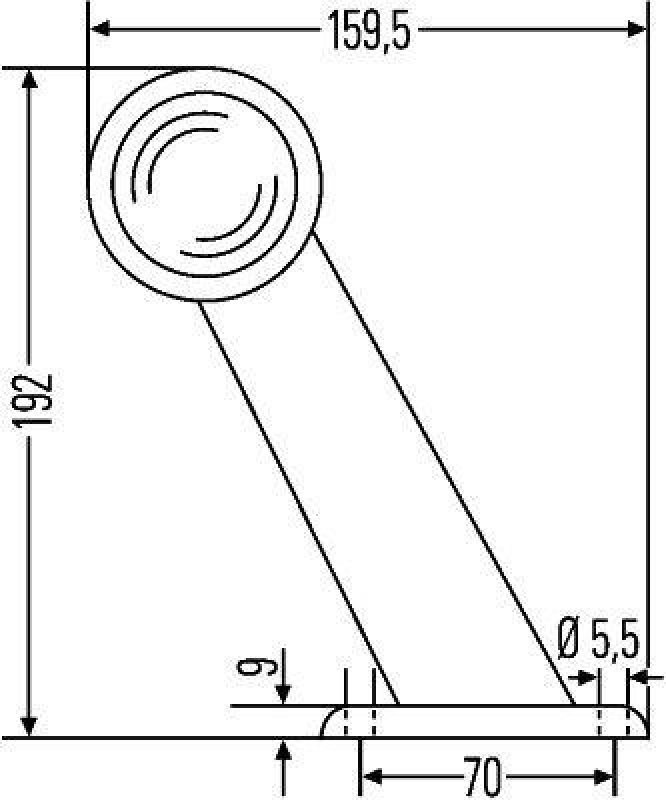 HELLA 2XS 955 232-017 Umrissleuchte Halogen