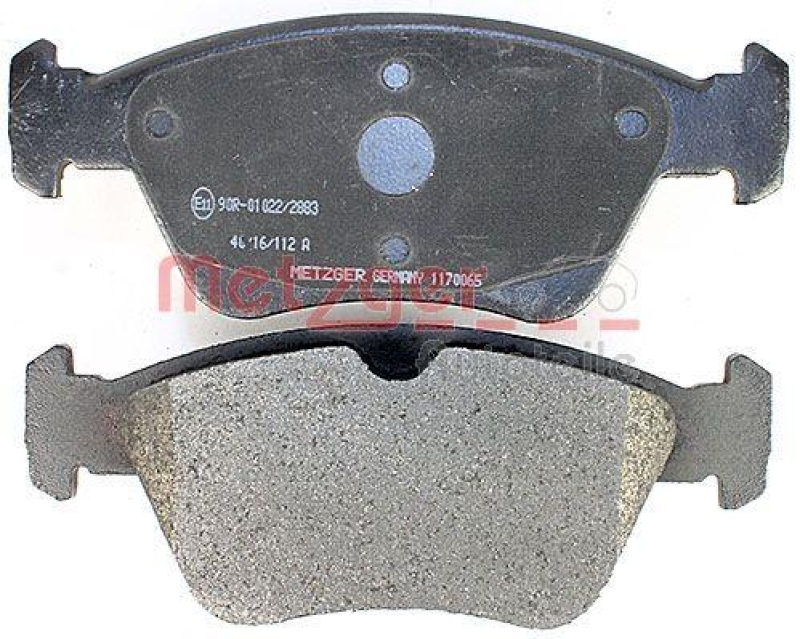 METZGER 1170065 Bremsbelagsatz, Scheibenbremse WVA 21 664