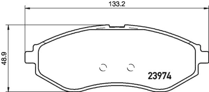 HELLA 8DB 355 011-251 Bremsbelagsatz, Scheibenbremsbelag für CHEVROLET/DAEWOO