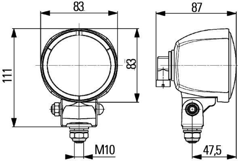 HELLA 1G0 996 176-051 AScheinwerfer Modul 70 Halogen