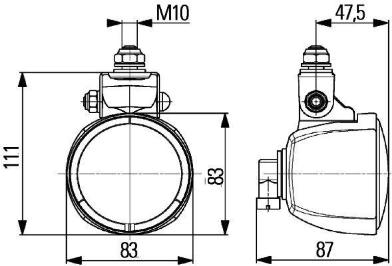 HELLA 1G0 996 176-131 AScheinwerfer Modul 70 Halogen