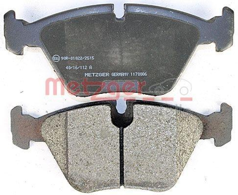 METZGER 1170086 Bremsbelagsatz, Scheibenbremse WVA 21 677