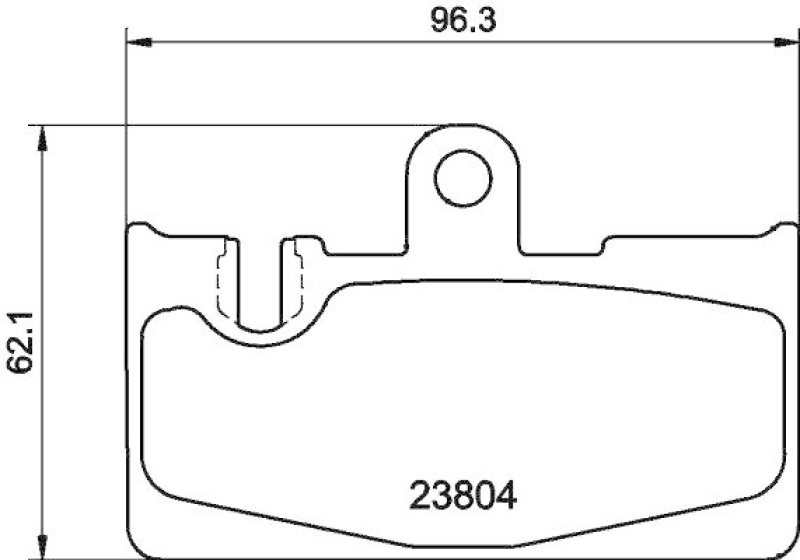 HELLA 8DB 355 011-661 Bremsbelagsatz, Scheibenbremsbelag f&uuml;r LEXUS LS (UCF30)