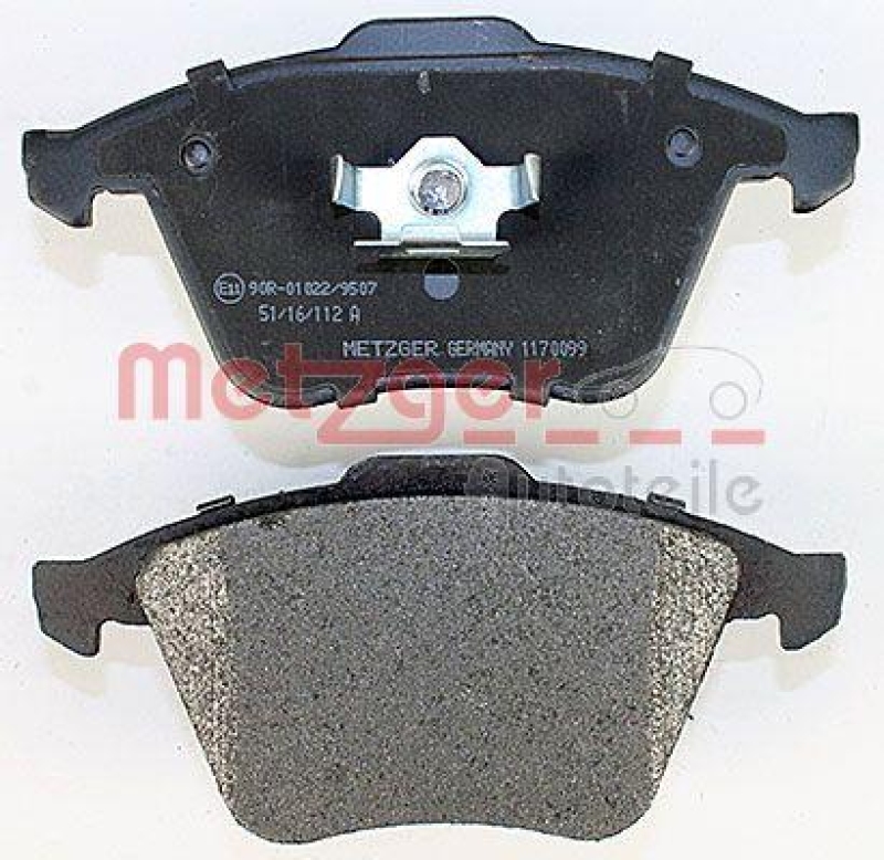 METZGER 1170099 Bremsbelagsatz, Scheibenbremse WVA 23 763