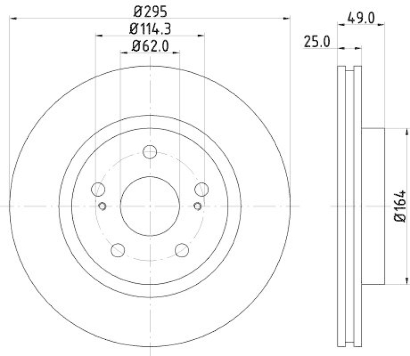 HELLA 8DD 355 113-621 Bremsscheibe für SUZUKI