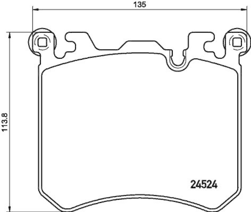 HELLA 8DB 355 020-431 Bremsbelagsatz, Scheibenbremsbelag f&uuml;r BMW