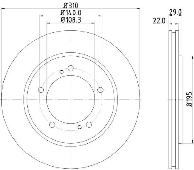 HELLA 8DD 355 114-901 Bremsscheibe f&uuml;r SUZUKI