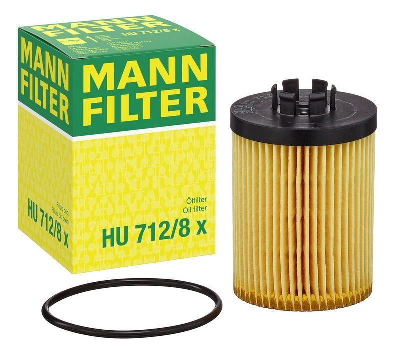 MANN-FILTER HU 712/8 x &Ouml;lfilter f&uuml;r Opel