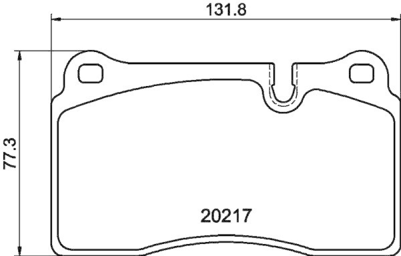 HELLA 8DB 355 013-201 Bremsbelagsatz, Scheibenbremsbelag f&uuml;r LANDROVER