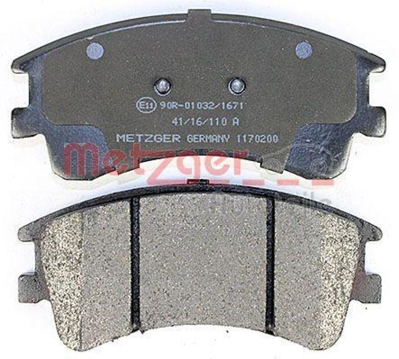 METZGER 1170200 Bremsbelagsatz, Scheibenbremse WVA 24 046