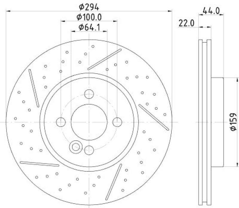 HELLA 8DD 355 116-211 Bremsscheibe f&uuml;r MINI MINI (R56)