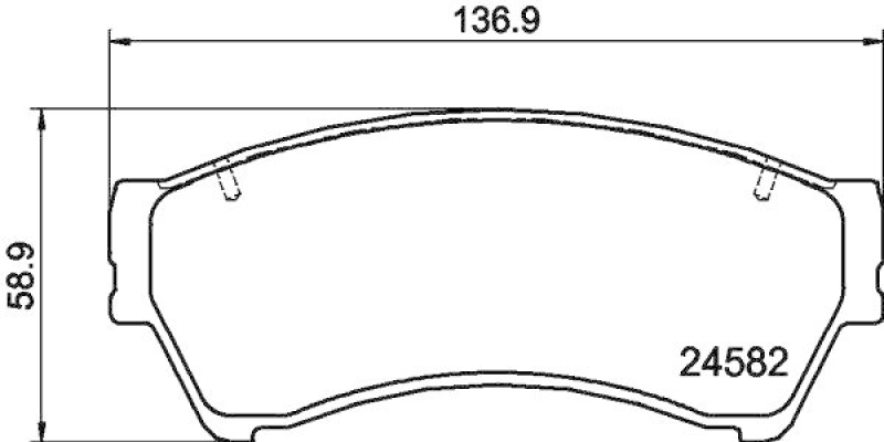 HELLA 8DB 355 013-701 Bremsbelagsatz, Scheibenbremsbelag f&uuml;r FORD/FORD USA/LINCOLN/...