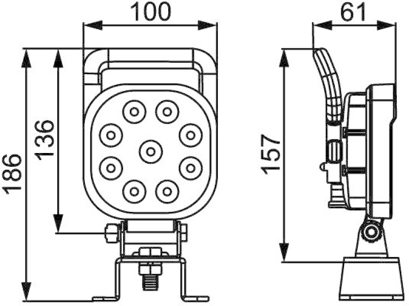 HELLA 1GA 357 103-082 AScheinwerfer S1500 LED