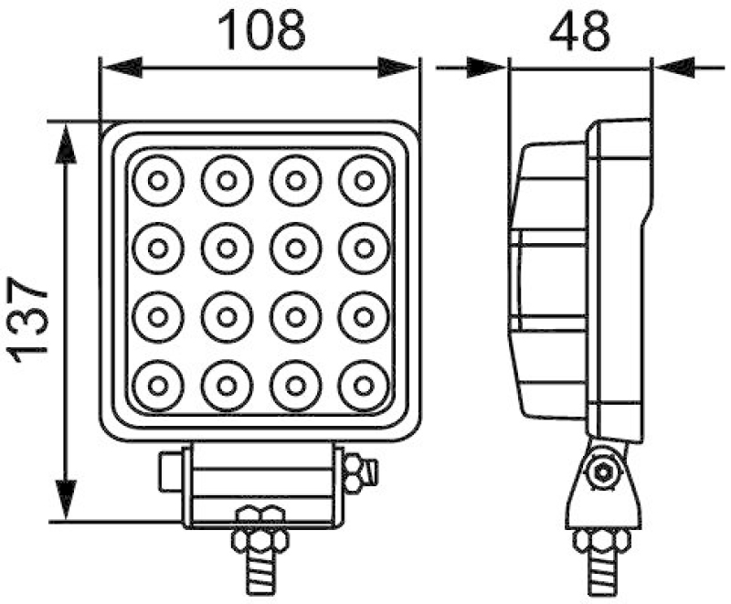 HELLA 1GA 357 106-022 AScheinwerfer S2500 LED