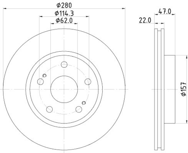 HELLA 8DD 355 116-771 Bremsscheibe f&uuml;r SUZUKI