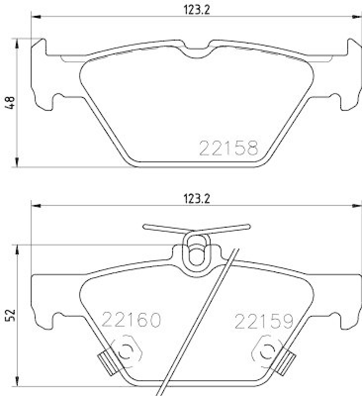 HELLA 8DB 355 023-341 Bremsbelagsatz, Scheibenbremsbelag für SUBARU